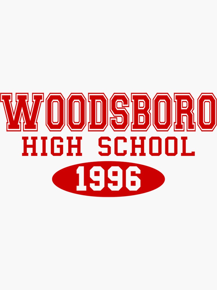"Scream Woodsboro High School Essential" Sticker by raeshtcornalj