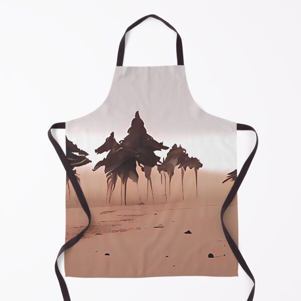 Item preview, Abstract art of Black burnt forest in a desert storm designed and sold by ReachForArt.
