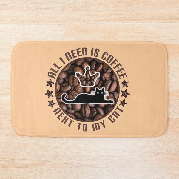 Item preview, All I need is coffee next to my cat. designed and sold by Umiska.