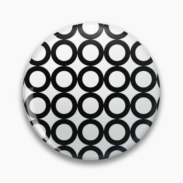 Item preview, Simple but Bold Black and White Geometric Circle Pattern designed and sold by CJAura by Claire Jane Johnson.