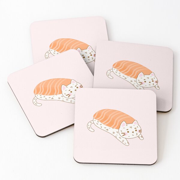 Item preview, Salmon Sushi Cat designed and sold by takenoko-3.