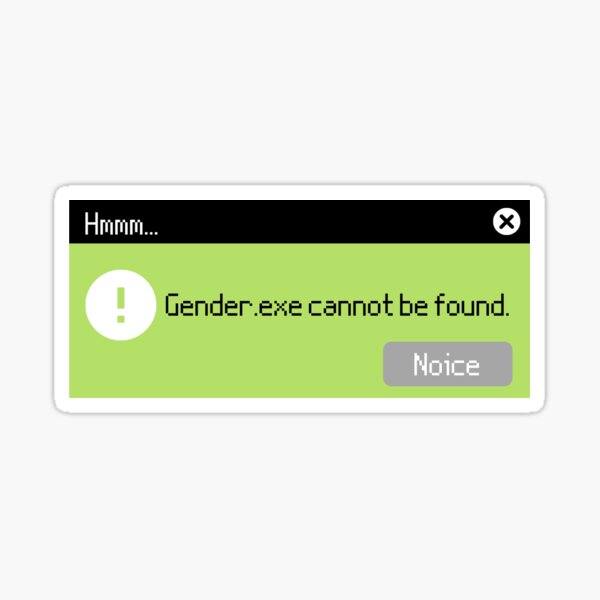 Item preview, Agender computer error designed and sold by AARW99.