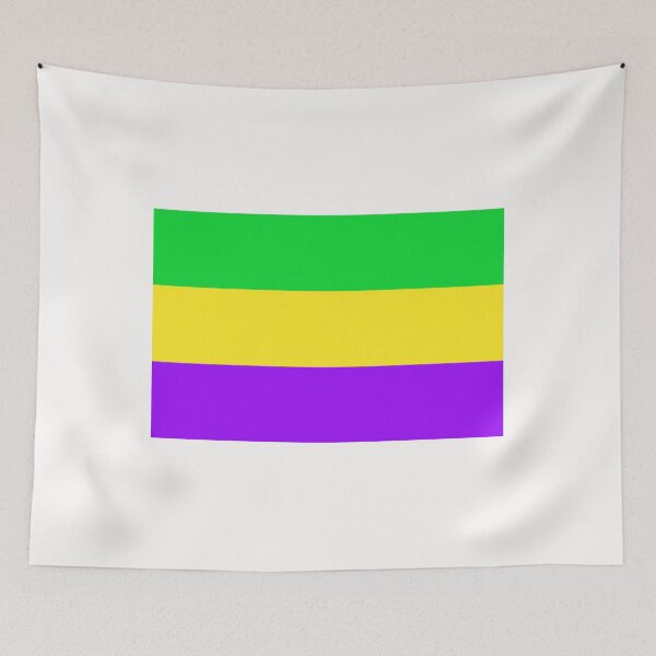 Item preview, Mardi Gras Flag designed and sold by uniqueitems.