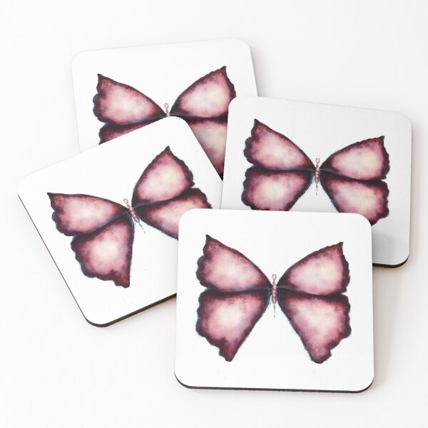 Item preview, Dark burgundy and pink butterfly  designed and sold by Inktown.