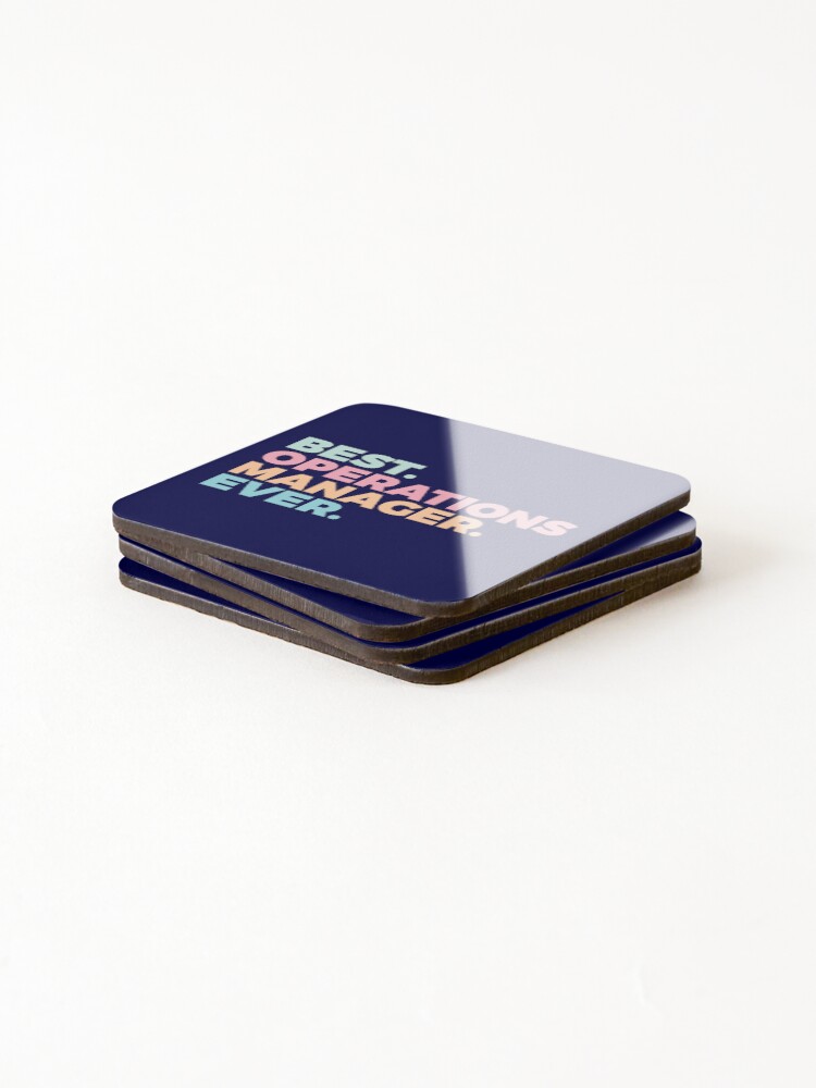 Thumbnail 4 of 5, Coasters (Set of 4), Best Operations Manager Ever | Operations Management | Production designed and sold by PerfectlySimple.