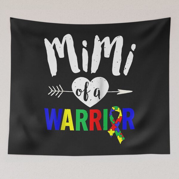 Item preview, Autism Family Shirt Mimi Of A Warrior - Autism Women Raglan Baseball Tee designed and sold by marcipattysk1i.