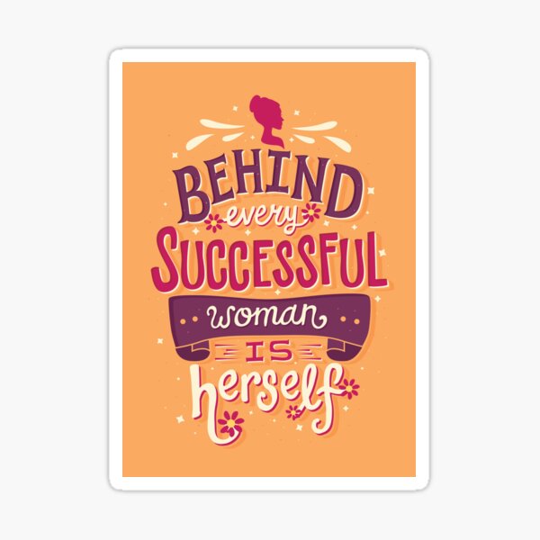 Successful woman Sticker