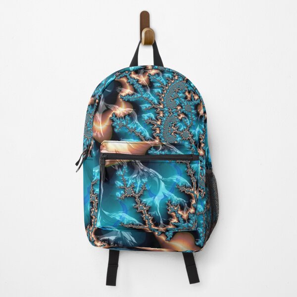 Item preview, Vertical Teal and Copper Spiral designed and sold by Elisabeth Lucas.