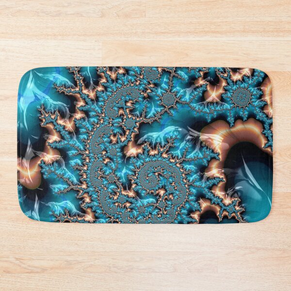 Item preview, Vertical Teal and Copper Spiral designed and sold by Elisabeth Lucas.