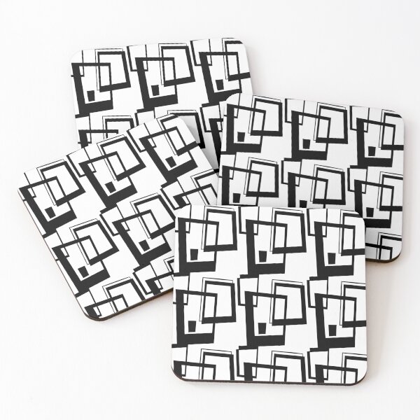Item preview, Black and White Rectangles Pattern designed and sold by GasconyPassion.
