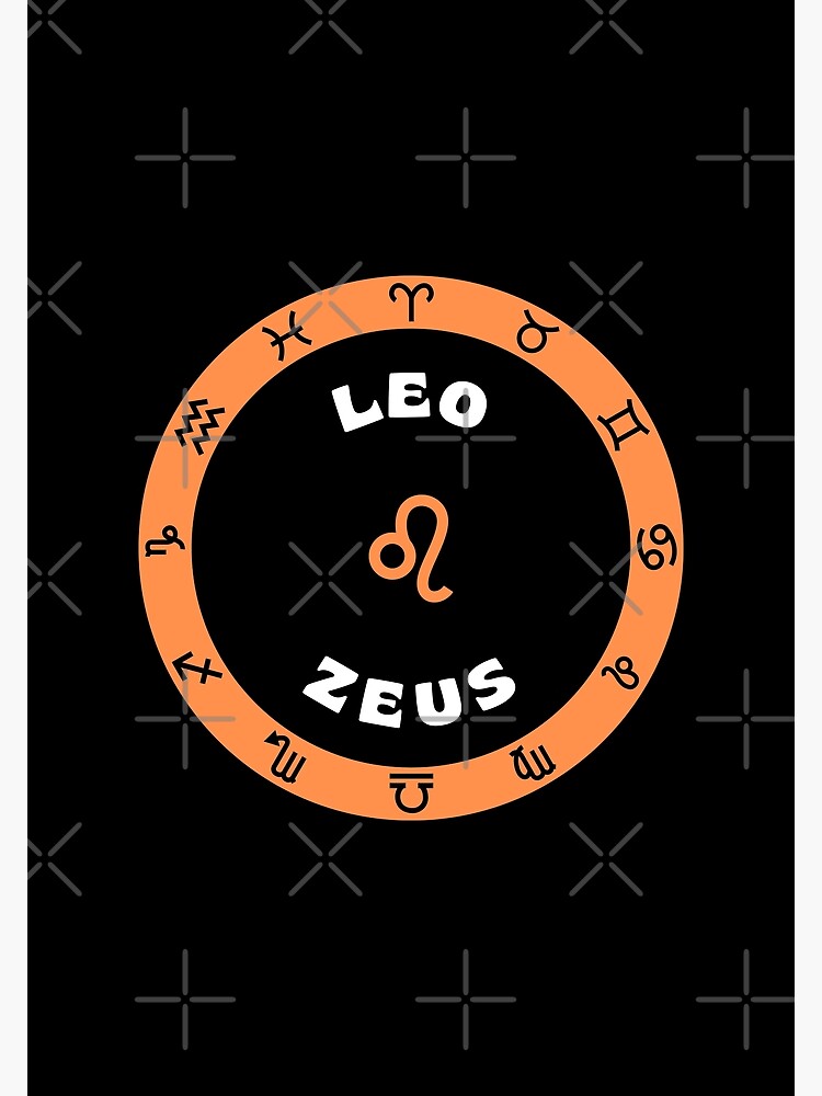 Leo Zodiac Symbol Greek Mythology God Zeus Horoscope Photographic Print