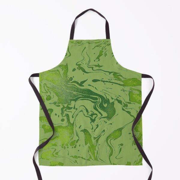 Item preview, Matcha - deep green light gray abstract swirl pattern designed and sold by JaycraveDesigns.