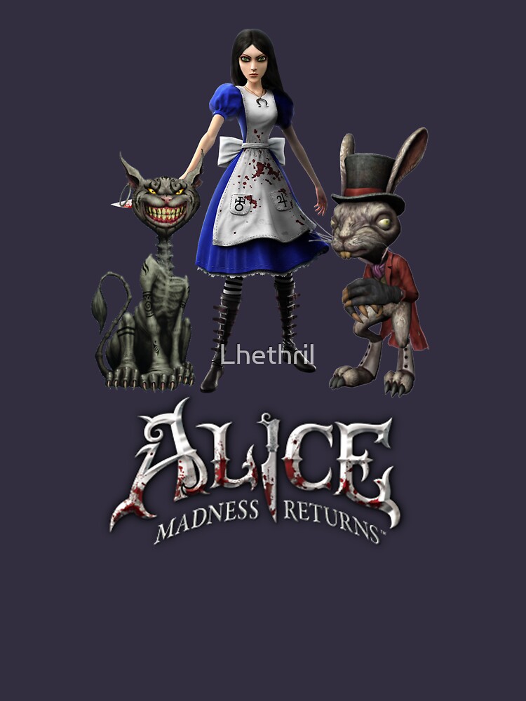 Alice: Madness Returns-Alice Liddell, Cheshire Cat, White Rabbit | Postcard