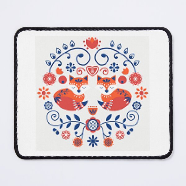 Item preview, Scandinavian Embroidery Cat Pattern Design - Cat and Embroidery Fans designed and sold by lduke47.