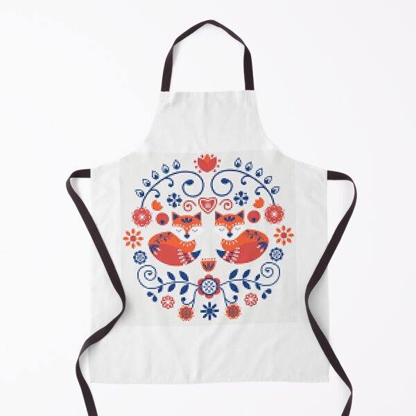 Item preview, Scandinavian Embroidery Cat Pattern Design - Cat and Embroidery Fans designed and sold by lduke47.