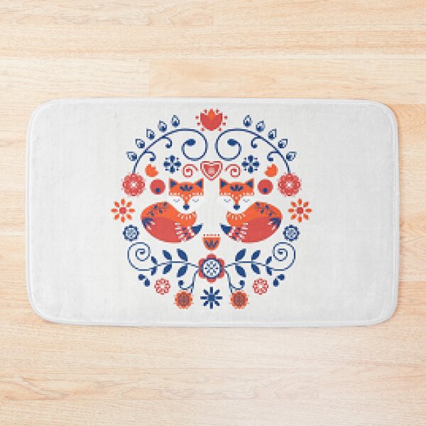 Item preview, Scandinavian Embroidery Cat Pattern Design - Cat and Embroidery Fans designed and sold by lduke47.