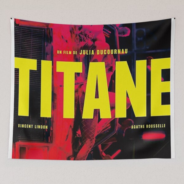 Item preview, Titane Horror Movie throw blanket metal print tapestry designed and sold by joanfletch45.
