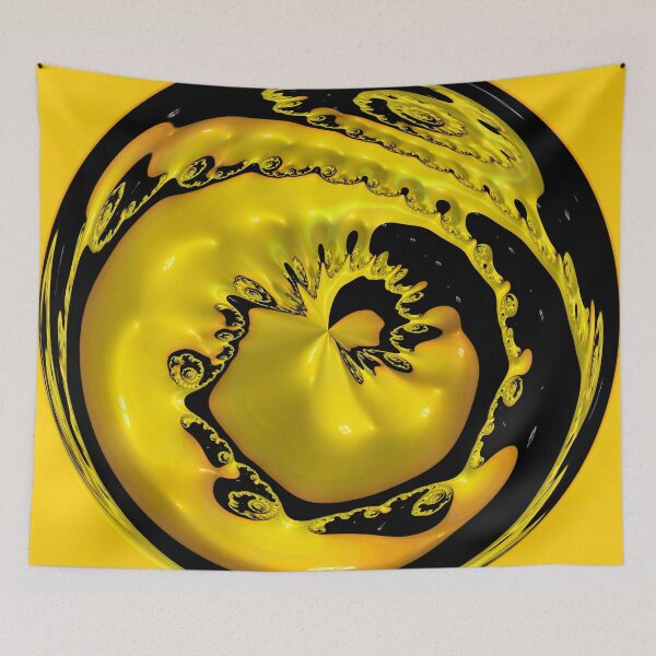 Item preview, Yellow and Black Creation Orb One designed and sold by Elisabeth Lucas.