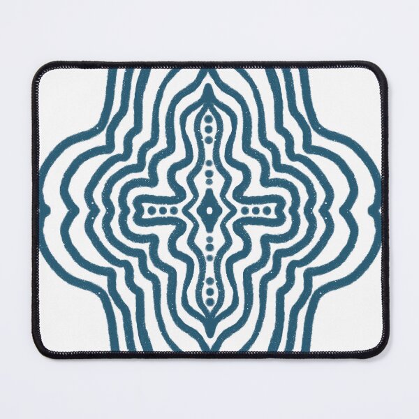 Item preview, Mandala in teal blue designed and sold by FrancesPoff.