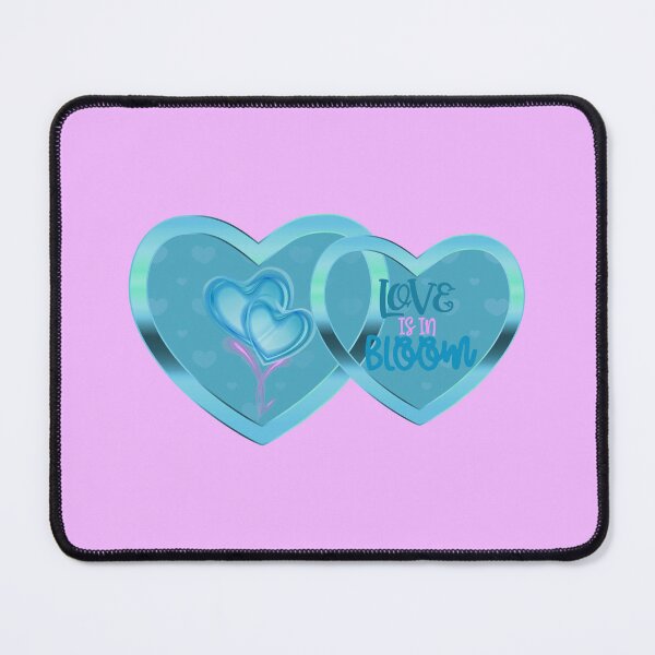 Item preview, Love is in Bloom! (Aqua on Black) designed and sold by PawsitiveMum.