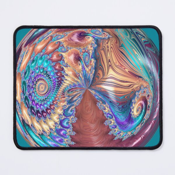 Item preview, Swirling Spirals Orange Purple and Teal Orb designed and sold by Elisabeth Lucas.