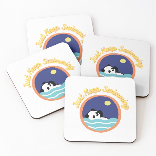 Item preview, Just Keep Swimming Panda designed and sold by lovepoem7.