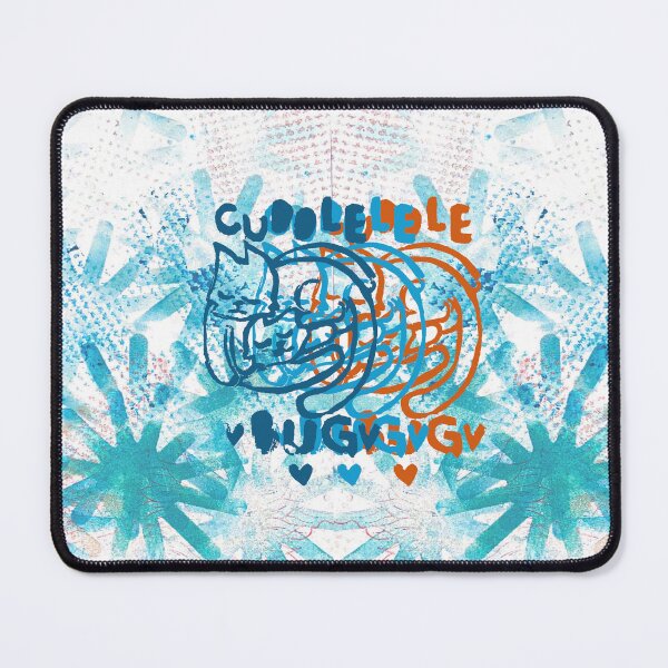 Item preview, Blue & Orange Cuddle Bug Overlay Pattern designed and sold by avipopoki.