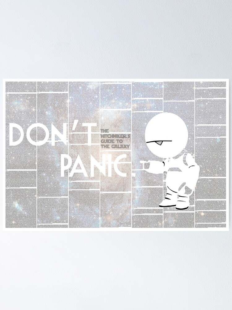 Don't Panic HHGG Cross Stitch Pattern 