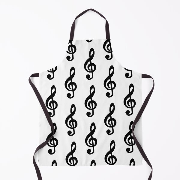 Item preview, Patterned Simple Black Treble Clef on White designed and sold by Rocket-To-Pluto.