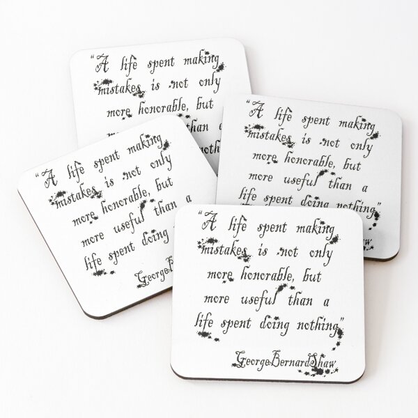 Item preview, A life spent making mistakes quote designed and sold by Pajamurai.