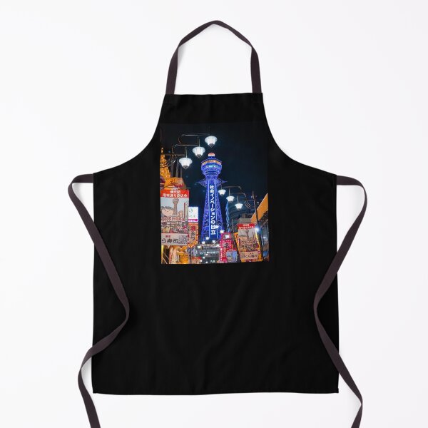 Item preview, Tsutenkaku at night in Osaka designed and sold by DroppedTales.