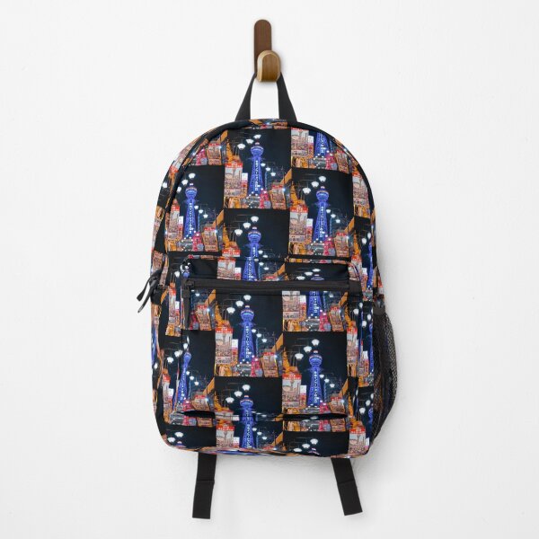 Item preview, Tsutenkaku at night in Osaka designed and sold by DroppedTales.