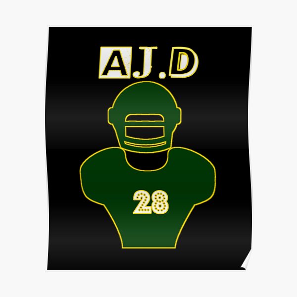 AJ Dillon Alternate Jersey Poster for Sale by designsheaven