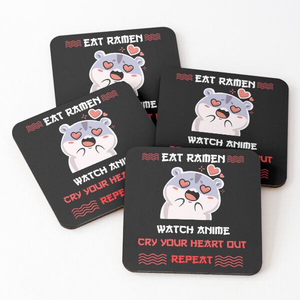 Item preview,  Anime Is My Love,  Eat Ramen, Watch Anime, Cry your heart out, Repeat designed and sold by GulQari.