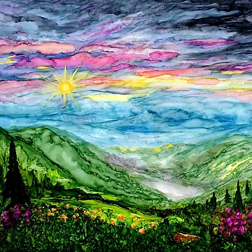 Artwork thumbnail, Blue Ridge #3 by GoFlowCMH