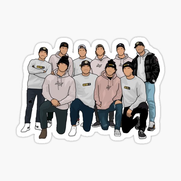 "The Hockey Guys" Sticker for Sale by attemptedart Redbubble