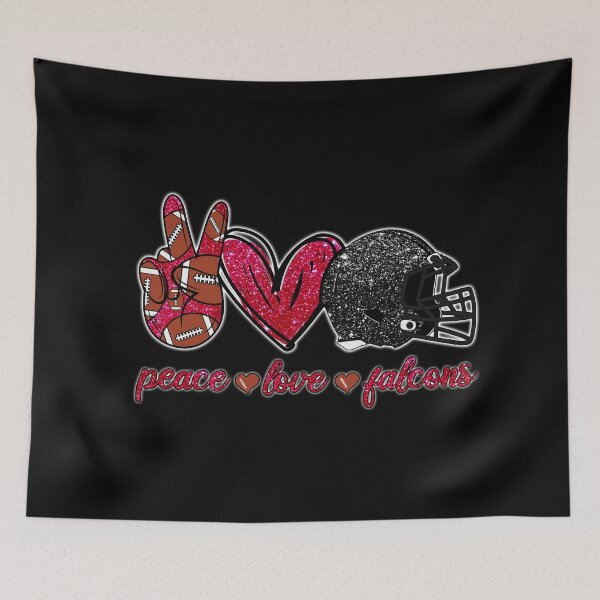 Item preview, Peace Love Falcons - Football Team designed and sold by TheBabySitters.