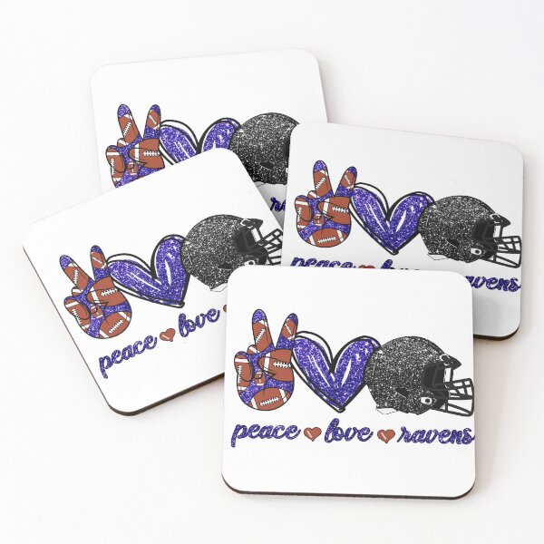 Item preview, Peace Love Ravens - Football Team designed and sold by TheBabySitters.