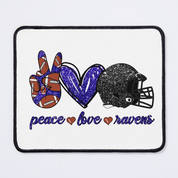 Item preview, Peace Love Ravens - Football Team designed and sold by TheBabySitters.