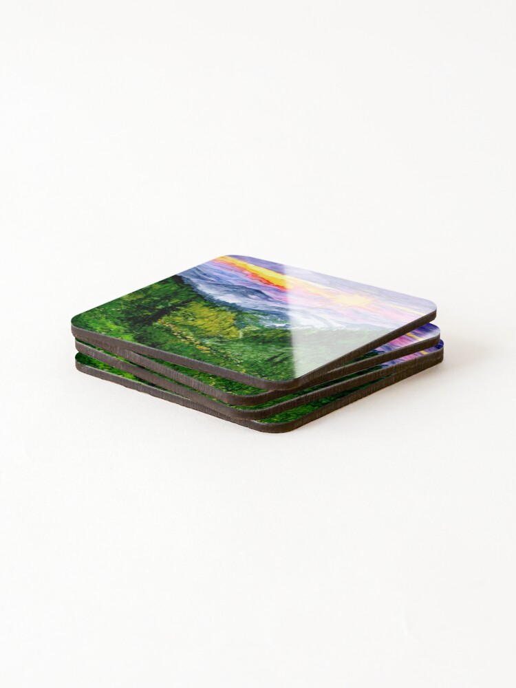 Thumbnail 4 of 5, Coasters (Set of 4), Blue Ridge #1 designed and sold by GoFlowCMH.