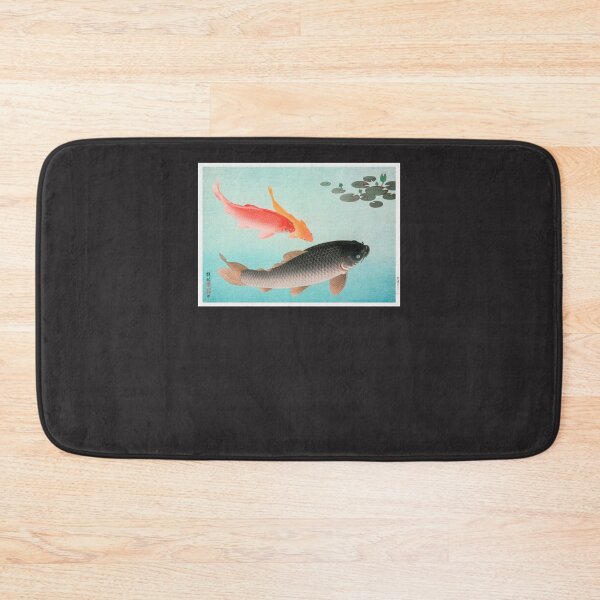 Item preview, Common and Golden Carp (1935) by Ohara Koson Sticker designed and sold by AdamMegyeri.