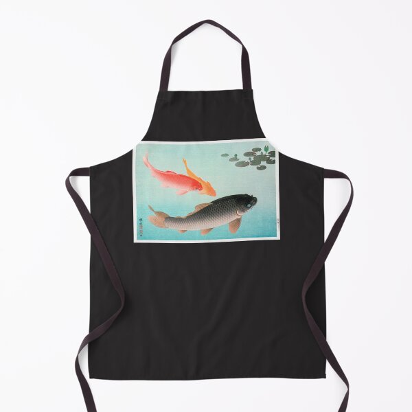 Item preview, Common and Golden Carp (1935) by Ohara Koson Sticker designed and sold by AdamMegyeri.