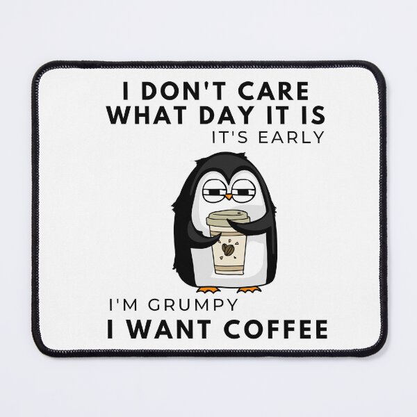 Item preview, Penguin Drinking Coffee designed and sold by Vimbuy.