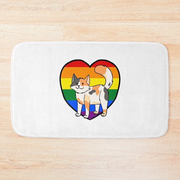 Item preview, LGBTQ Rainbow Pride Calico Cat designed and sold by Ambercat993.