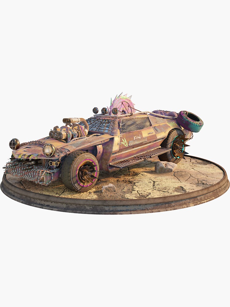 Thumbnail 3 of 3, Sticker, Postapocalyptic Vehicle designed and sold by gabshega.