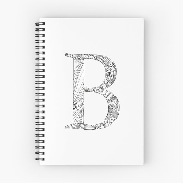 Item preview, Henna Alphabet B / Henna Letter B - Black Henna Line Art designed and sold by Mrs-PenLine.