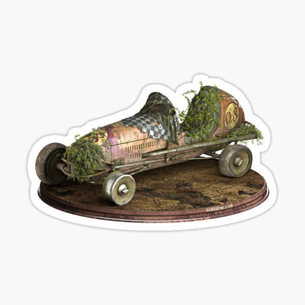 Abandoned car Sticker