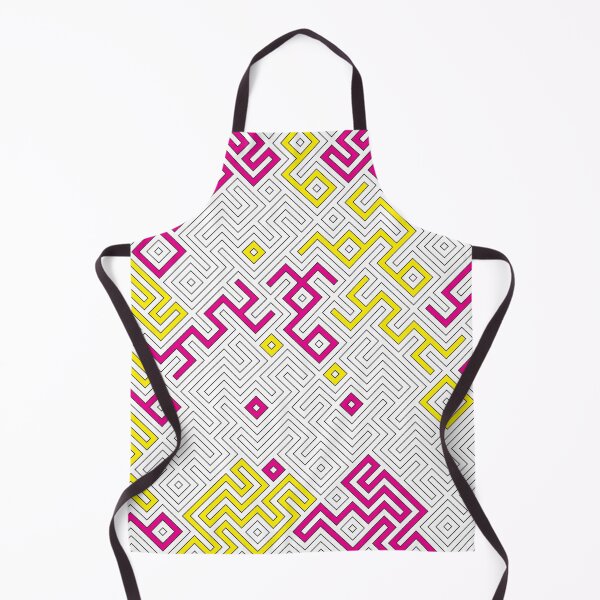 Item preview, Yellow and Pink Geometric Labyrinth Background designed and sold by parazitgoodz.