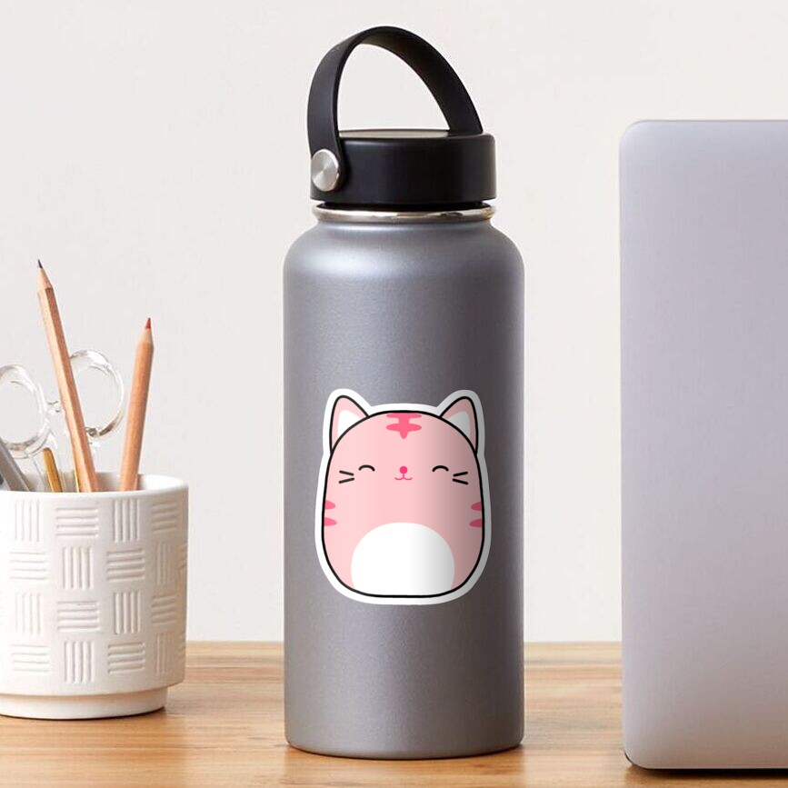 pink tabby cat squishmallow
