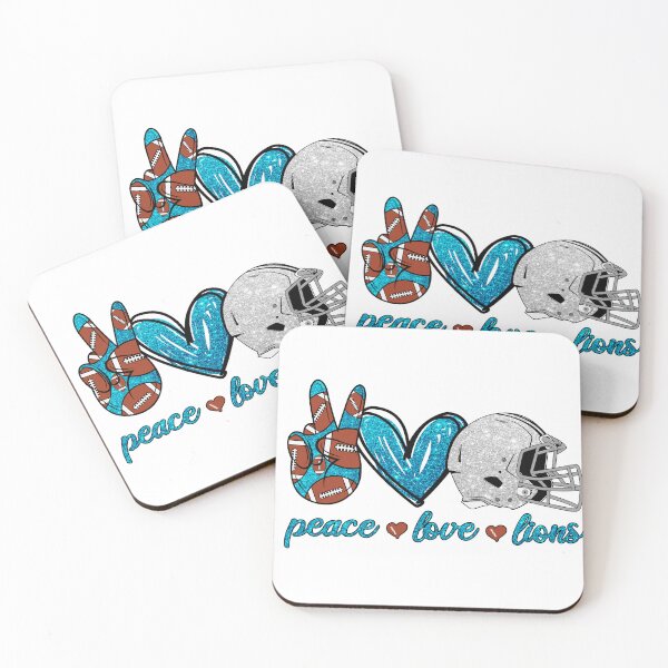 Item preview, Peace Love Lions - Football Team designed and sold by TheBabySitters.